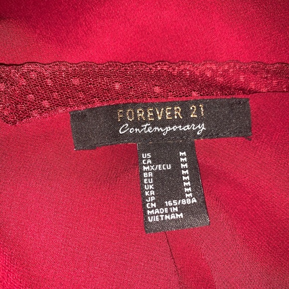 Forever 21 Red Lace Camisole - Picture 5 of 5